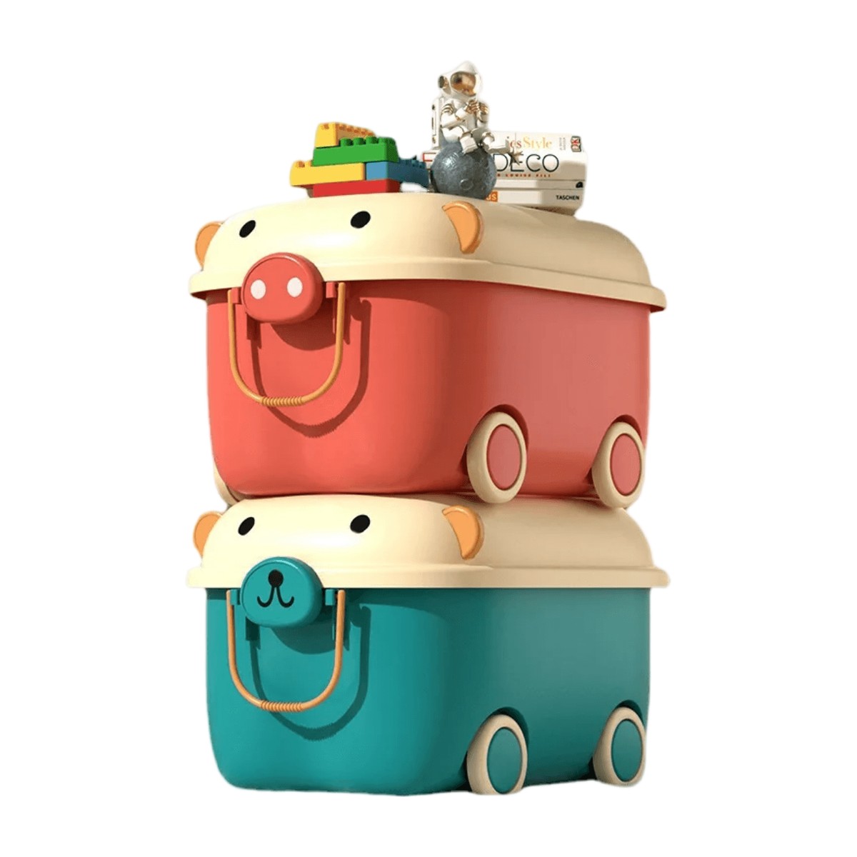 Caja Organizadora Infantil con Ruedas Diseño Oso – Mediano – vista 4