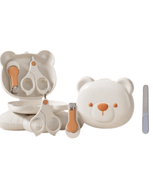 Set de Cuidado de Uñas para Bebé - Estuche Osito, Seguro y Práctico