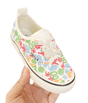 Zapatilla Urbana Infantil Verde Grafiti