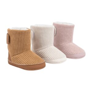 Botas de bebé invierno con chiporro y velcro – Café – vista 4
