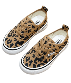 Zapatilla Urbana Infantil Animal Print Café