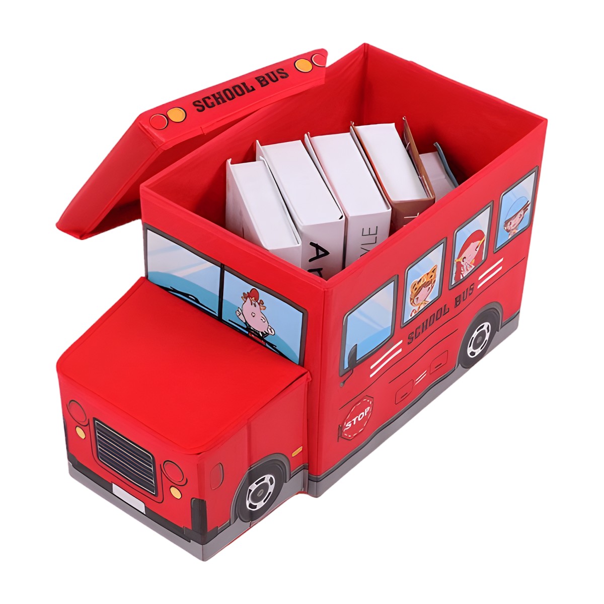 Set Organizador de Juguetes Cesto de Tela y Caja Plegable – vista 4