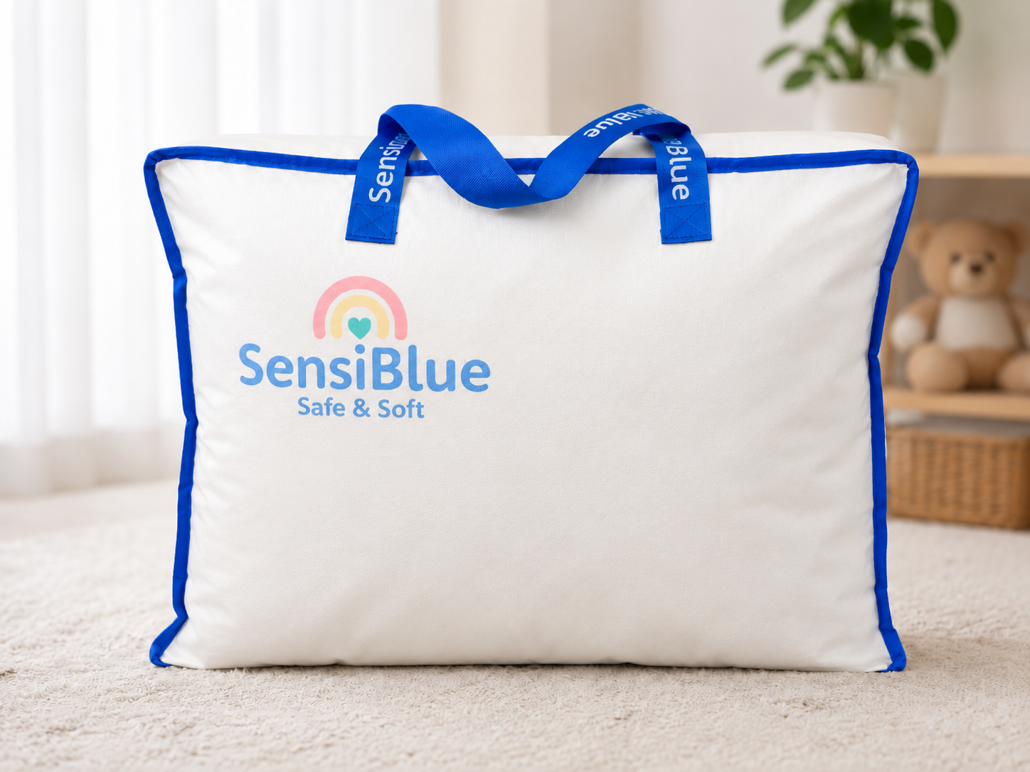 El SensiBlue® Diseño Conejita viene con su propia bolsa de traslado