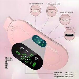 Cinturón Térmico Menstrual Recargable con Masaje Blanco – vista 6