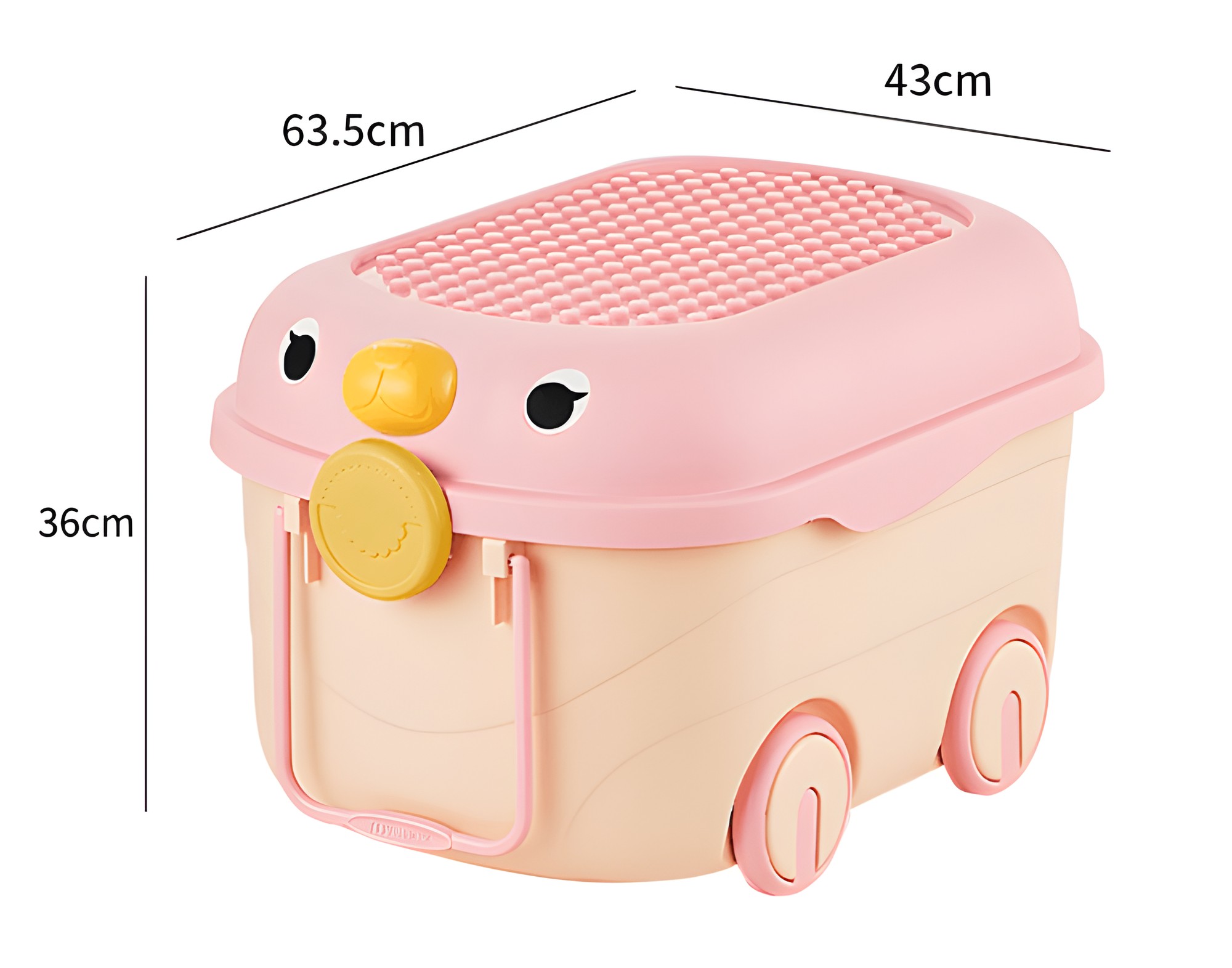 Baúl de Juguetes Infantil con Ruedas Pajarito Grande – vista 4