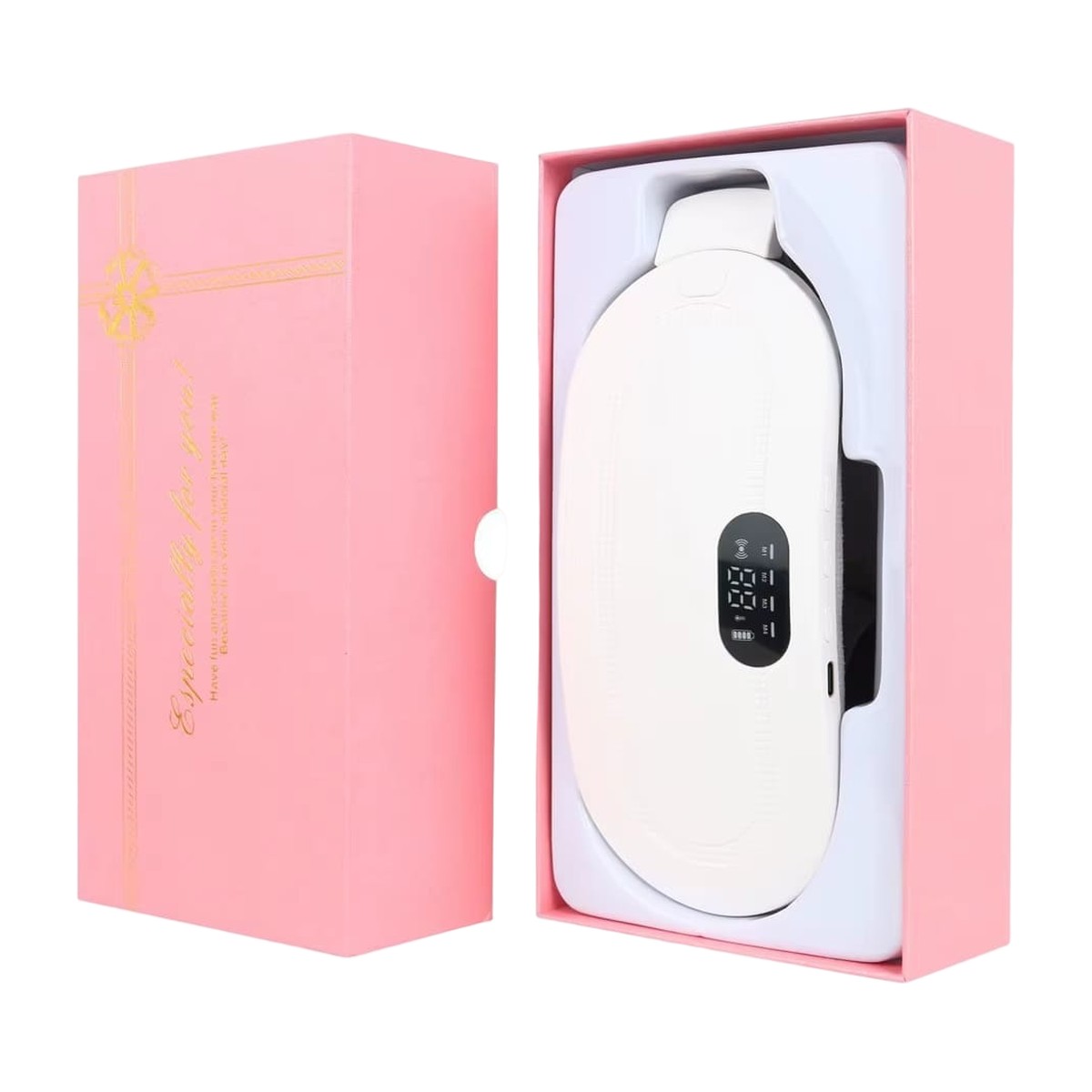 Cinturón Térmico Menstrual Recargable con Masaje Blanco – vista 7