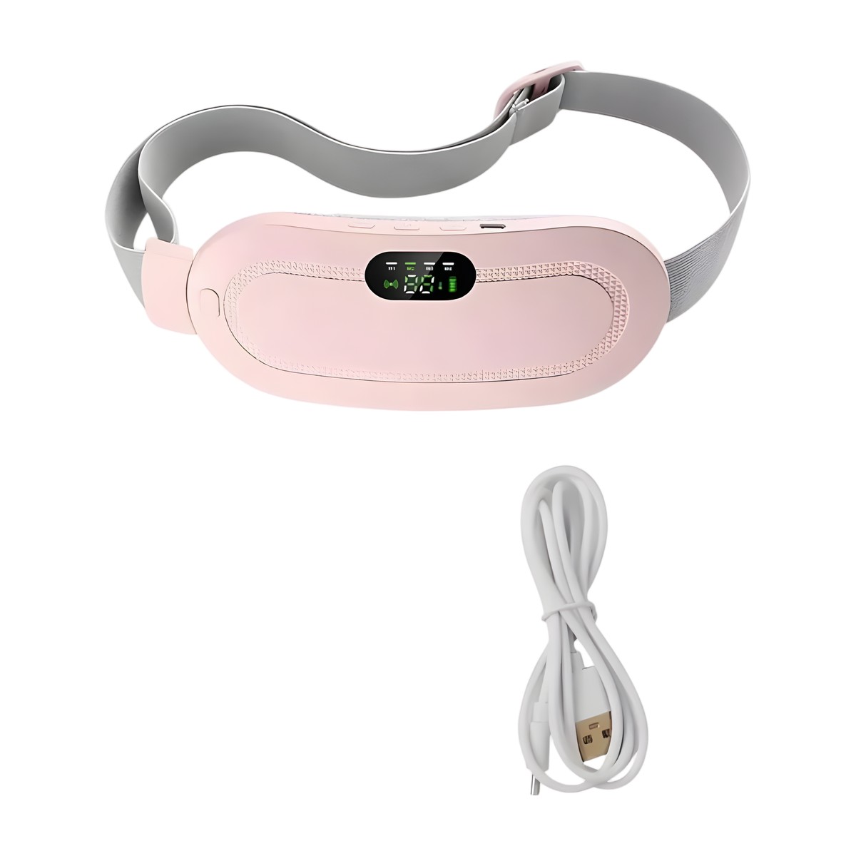 Cinturón Térmico Menstrual Recargable con Masaje Blanco – vista 3