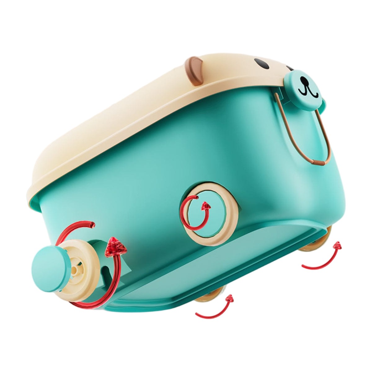 Caja Organizadora Infantil con Ruedas Diseño Oso – Mediano – vista 6