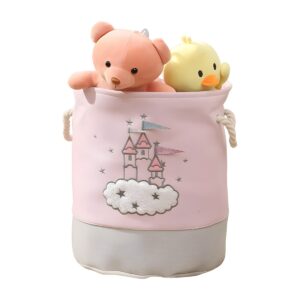 Cesta Organizadora Infantil de Tela Diseño Castillo – vista 2