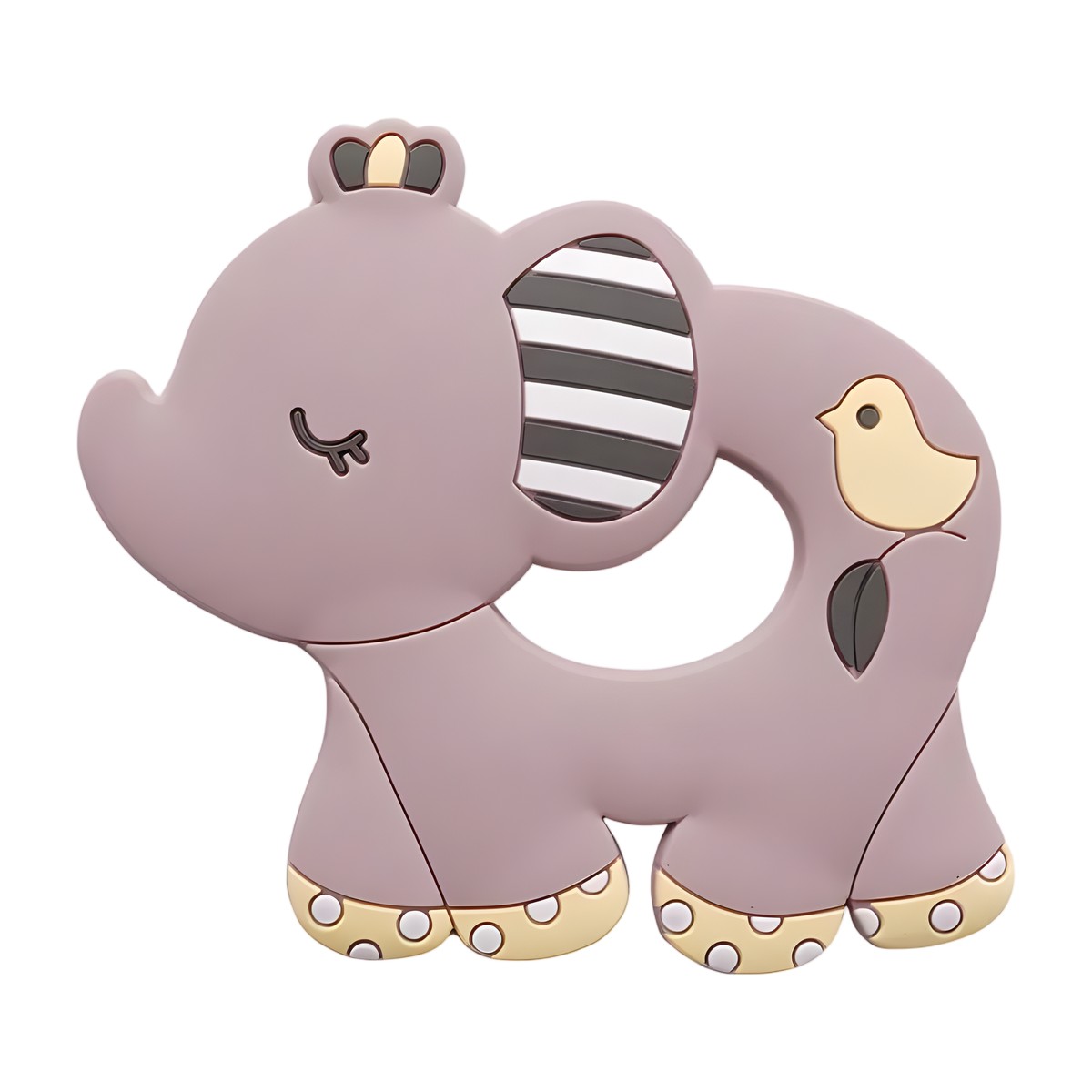 Mordedor de Silicona Bebé Elefante sin BPA – vista 2