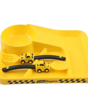 Plato Infantil con Compartimientos - Diseño Auto