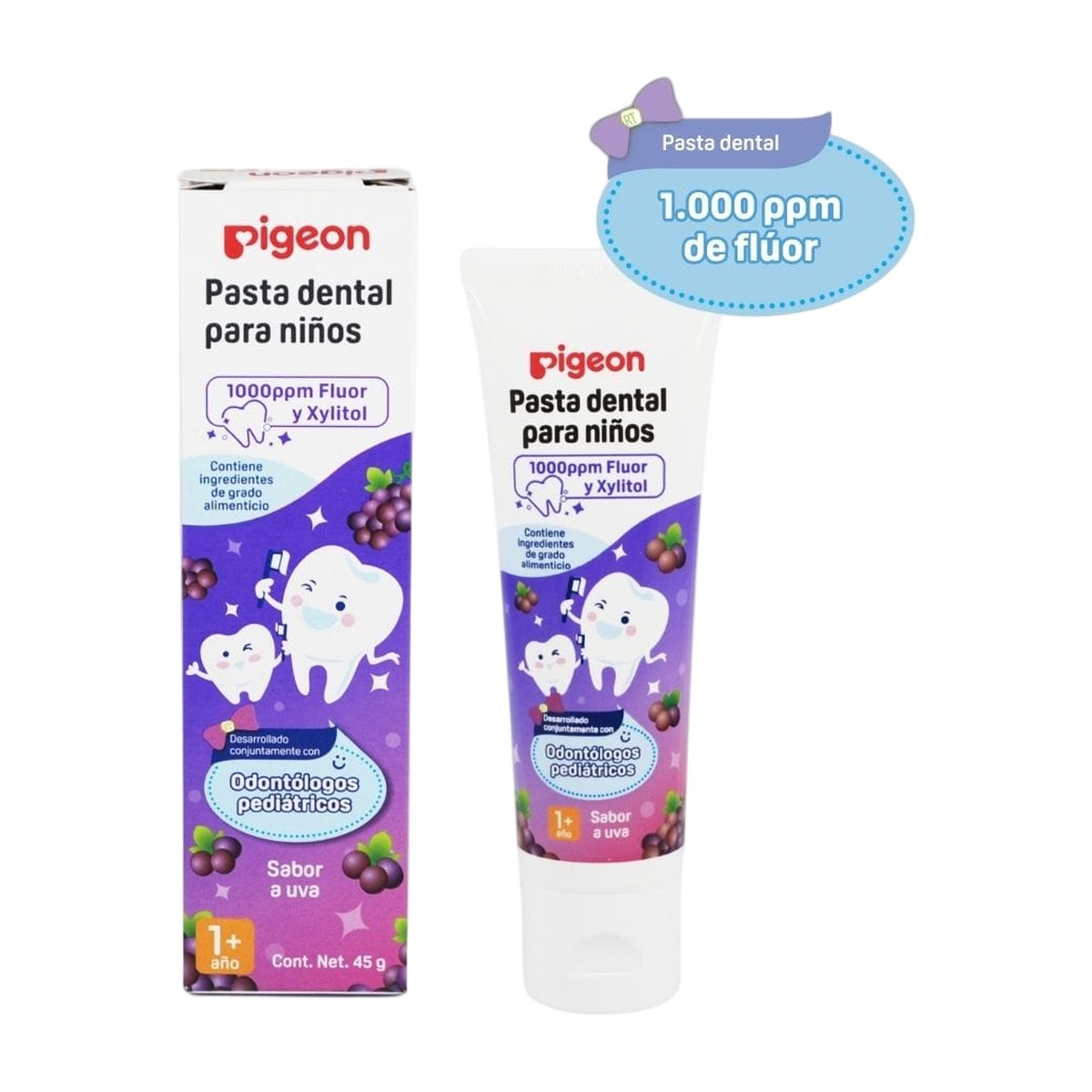 Pasta Dental Pigeon Niños 45 g Sabores