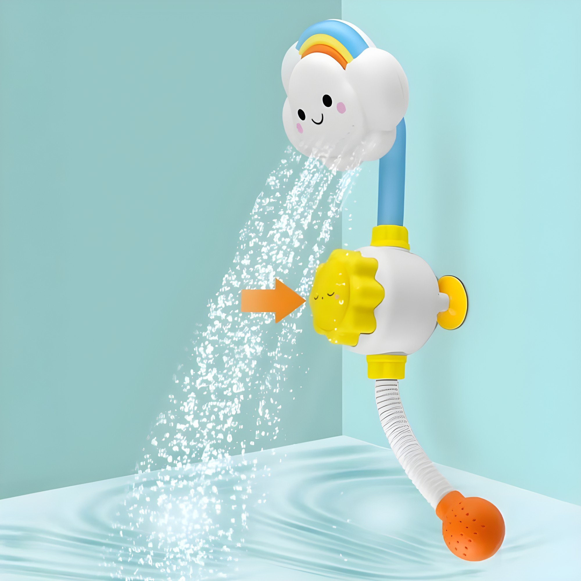 Juguete de Baño Bebé Nube y Sol Ducha de Agua – vista 3