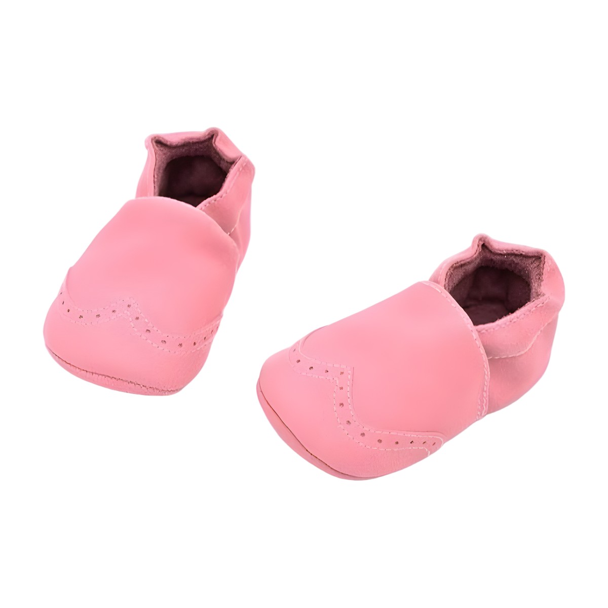 Zapatos de Bebé en Cuero Nobuk Rosado