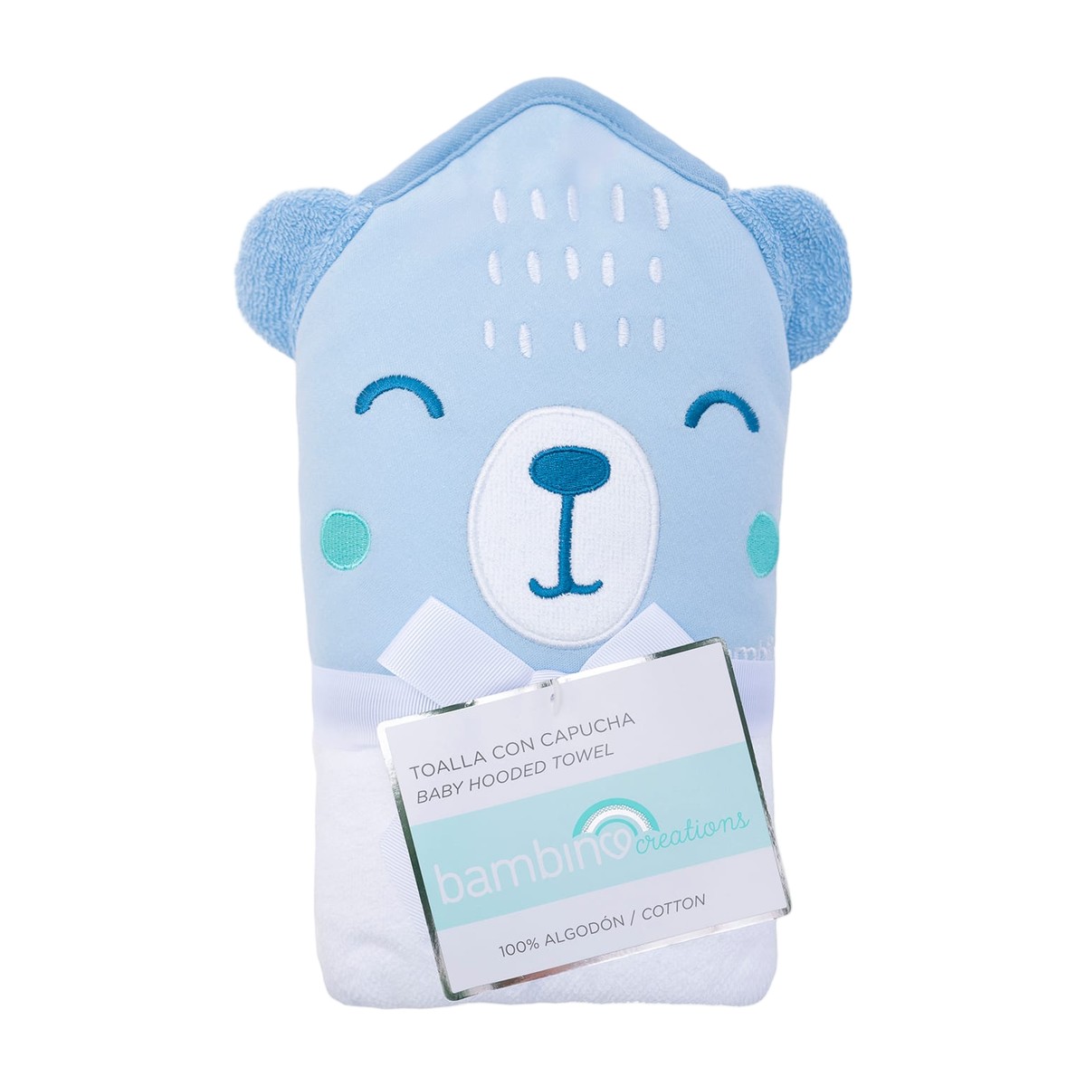 Toalla con Capucha 100% Algodón – Oso