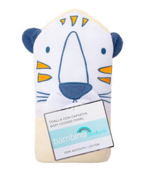 Toalla con Capucha 100% Algodón - Tigre