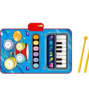 Alfombra Musical Infantil 2 en 1 | Piano y Batería Didáctica