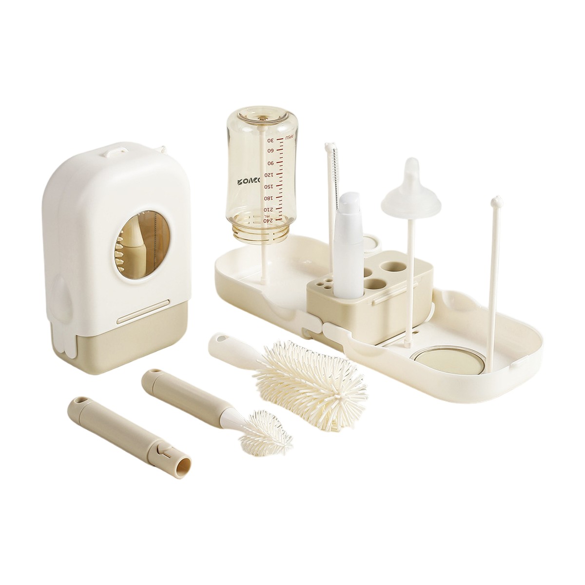 Limpiador de Biberones Portátil 7 en 1 – Set para Mamaderas