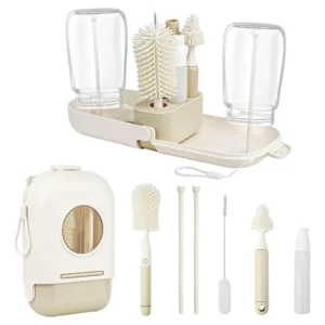 Set limpiador de mamaderas 7 en 1 con medidas