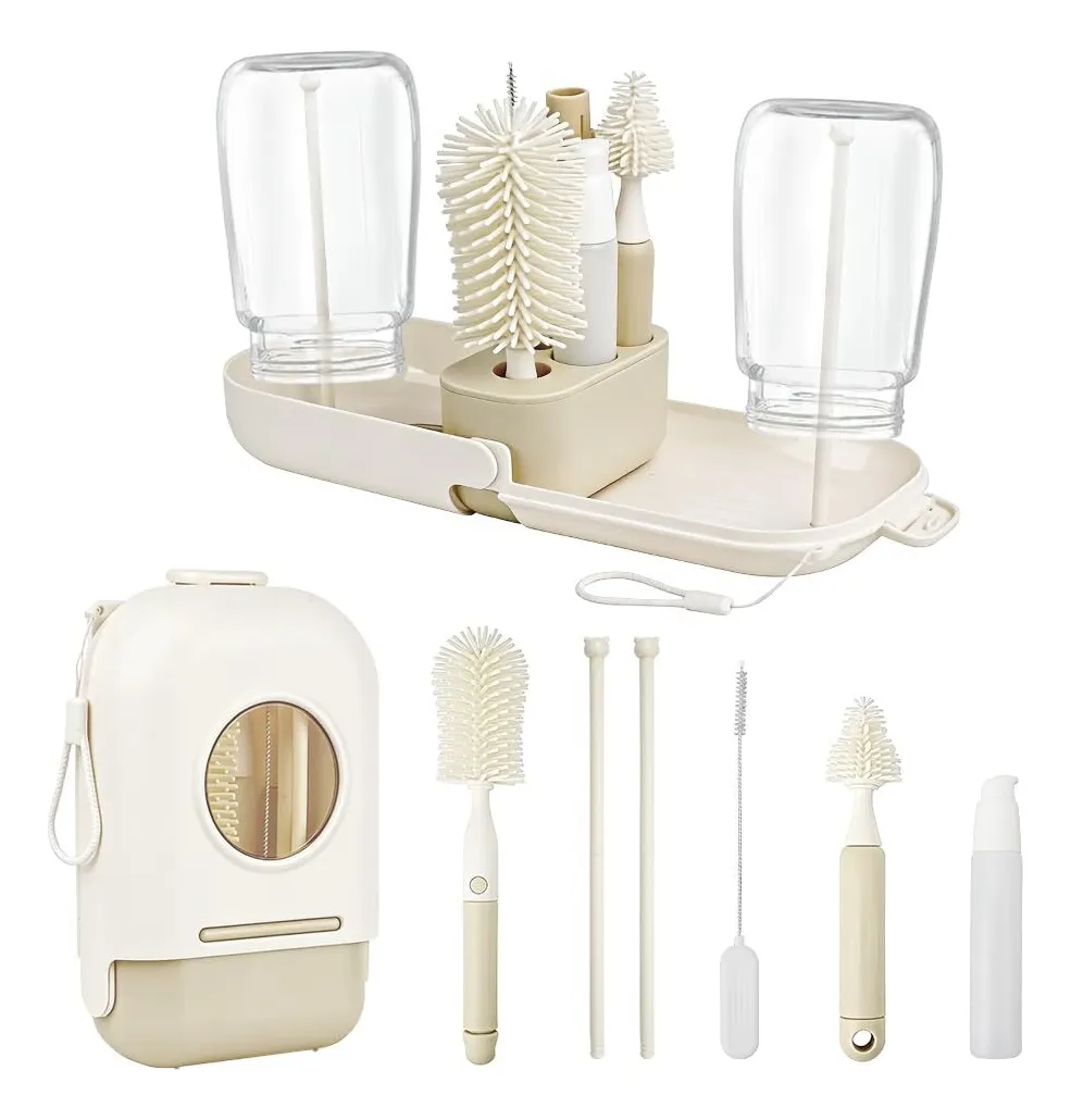 Set limpiador de mamaderas 7 en 1 con medidas