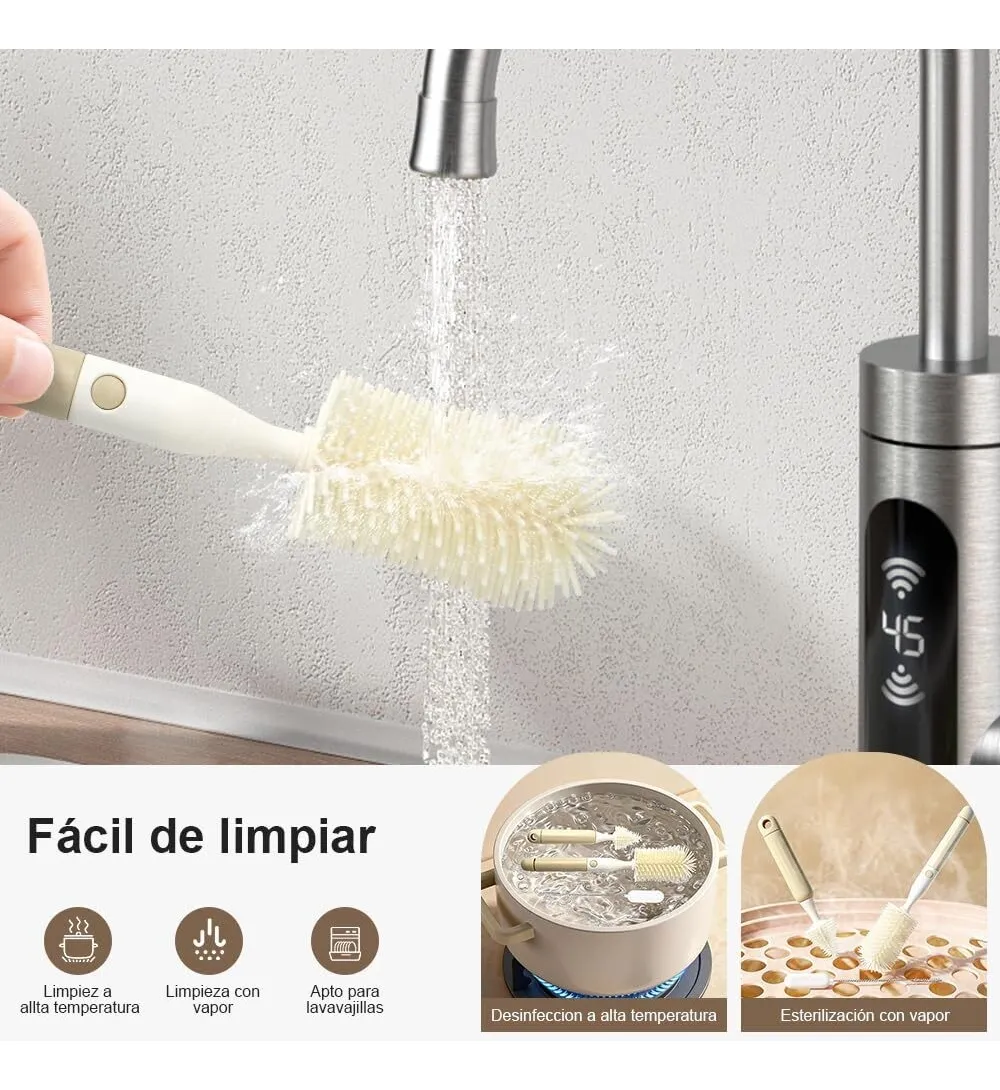set cepillo para botellas 7 en 1 para mamaderas