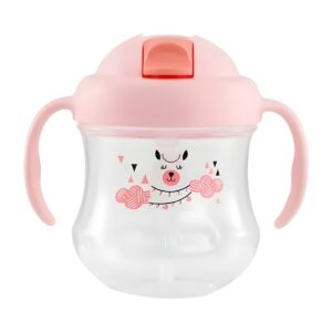 Vaso con Bombilla Pigeon MagMag 8M Antiderrame Rosado – vista 2