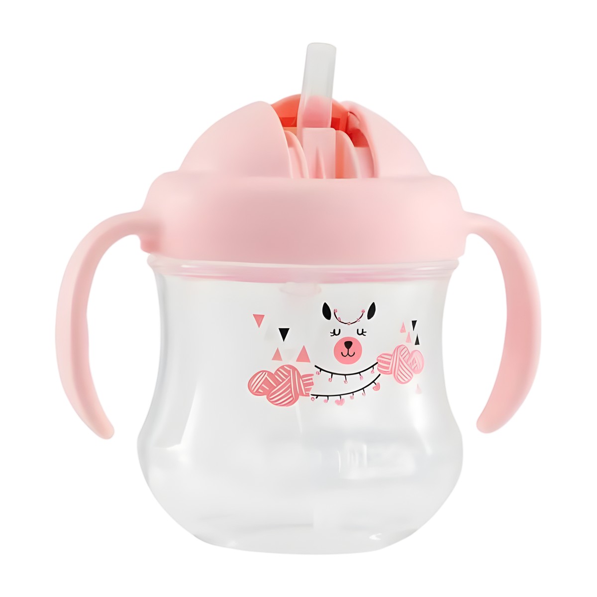 Vaso con Bombilla Pigeon MagMag 8M Antiderrame Rosado – vista 3