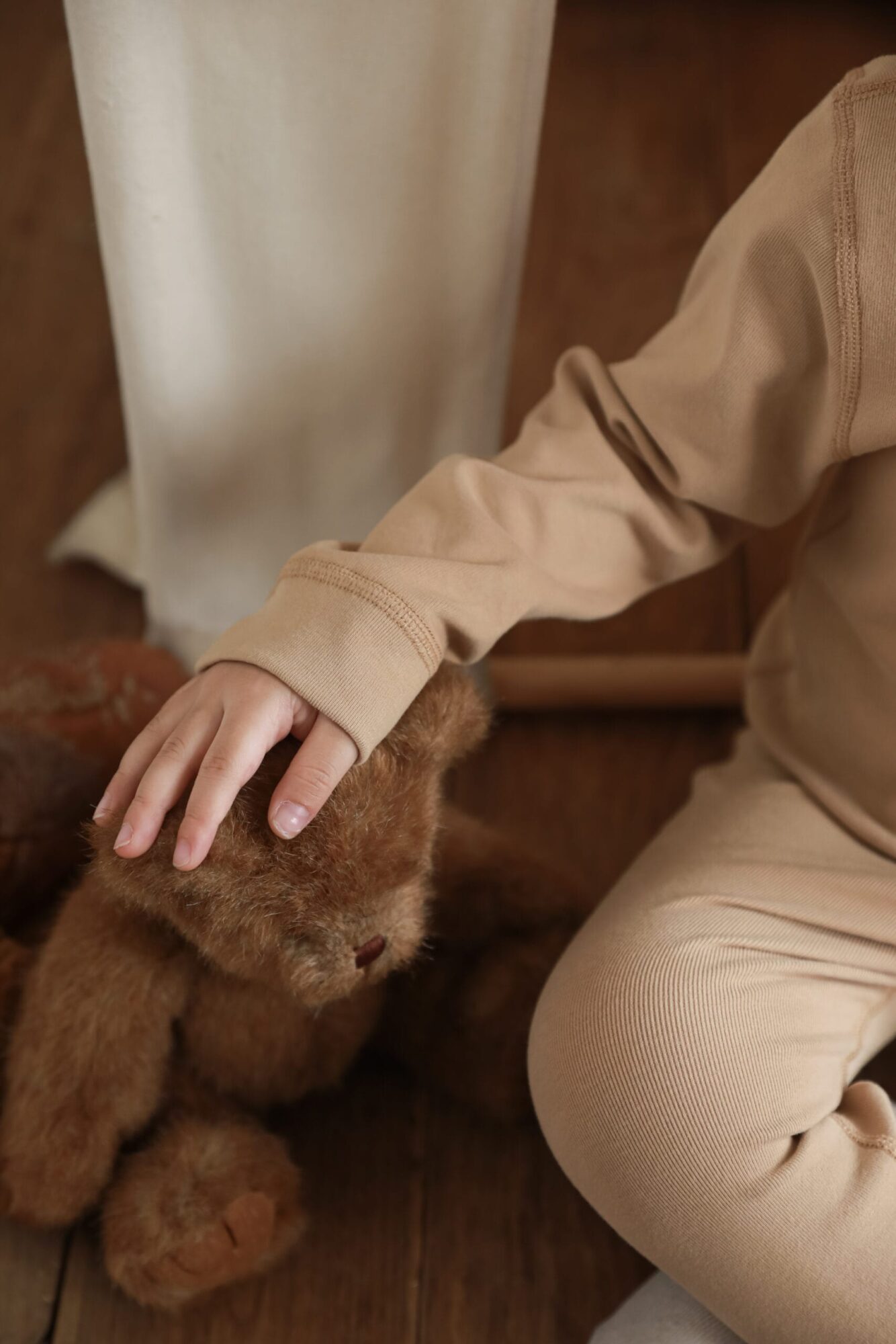 Pijama Niño Algodón - Café Teddy Bear – vista 4
