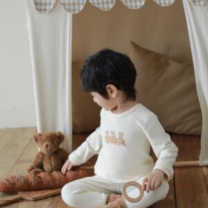 Pijama Niño Algodón - Beige con Ositos – vista 7