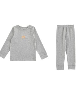 Pijama Niño Algodón - Gris con Ositos