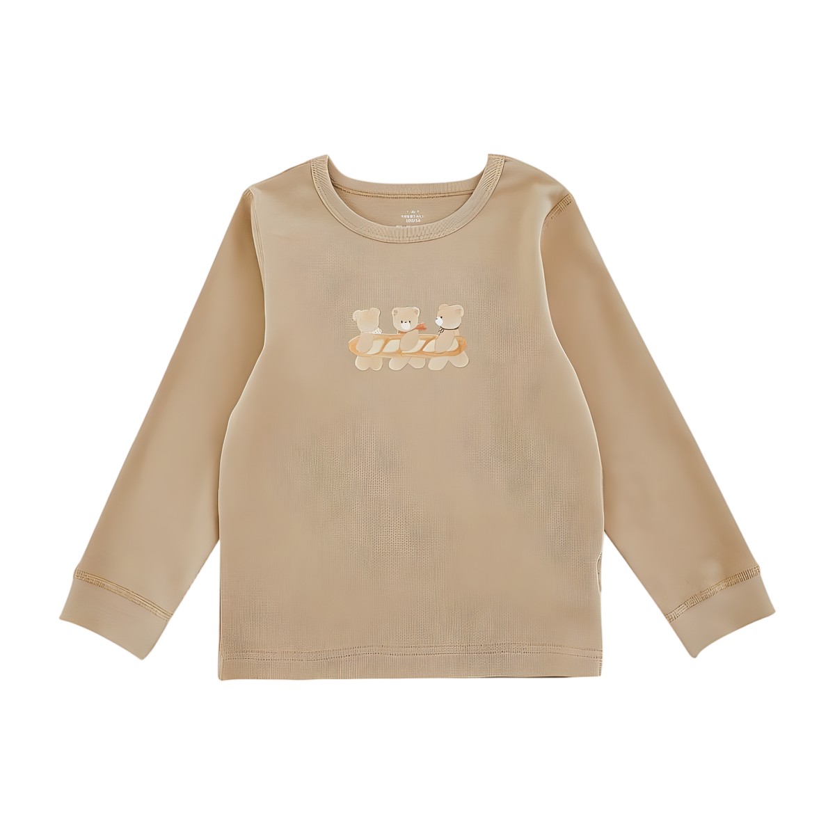 niño con pijama algodón beige Teddy Bear Estilo de Bebé
