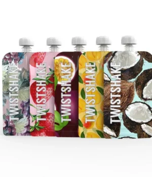 Squeeze Bags Twistshake reutilizables 220 ml para purés de bebé