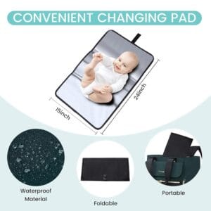 Cambiador portátil incluido bolso maternal 2 en 1 Estilo de Bebé