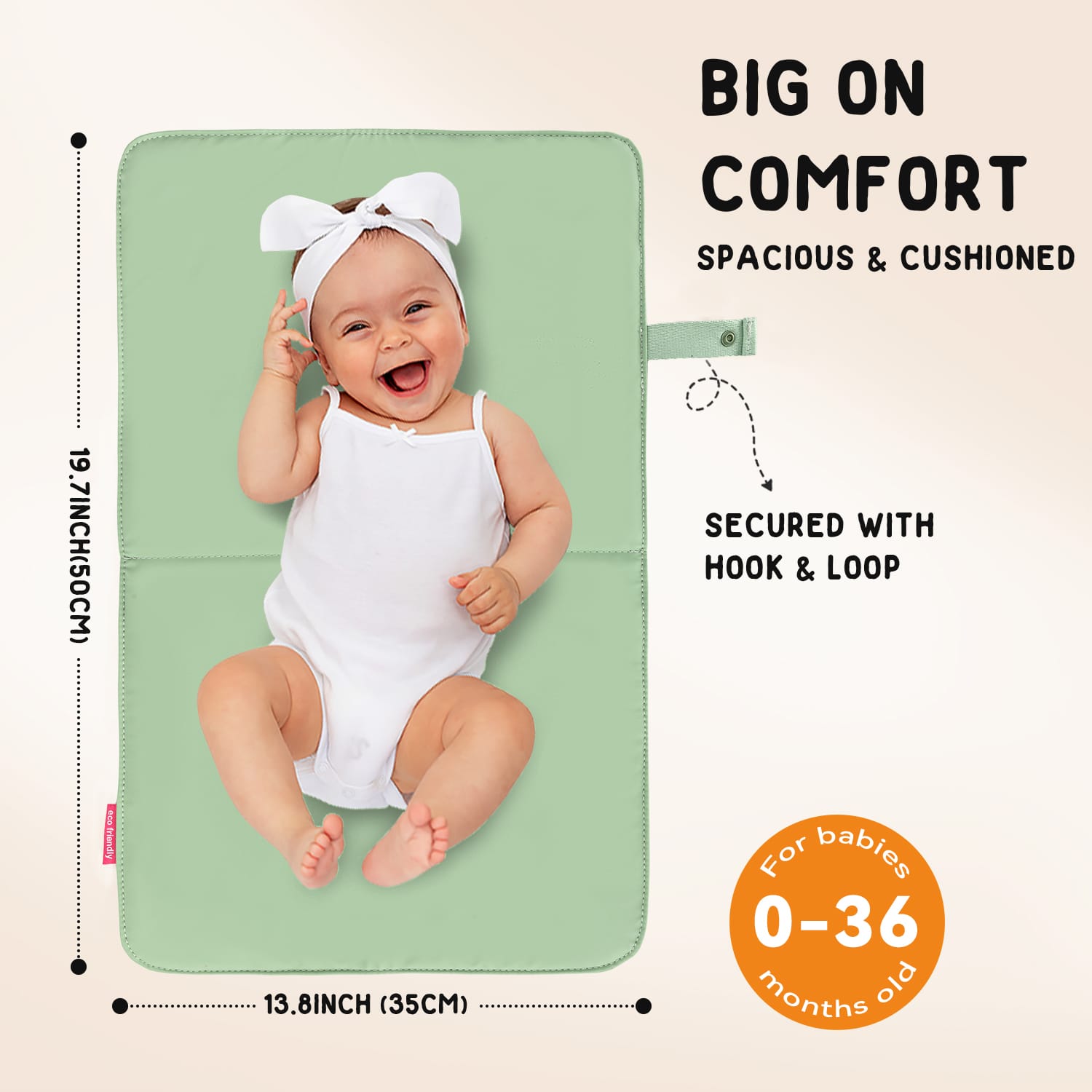 Cambiador portátil plegable incluido con el bolso maternal impermeable