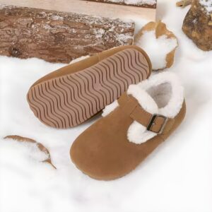 Zapatos infantiles camel con chiporro interior