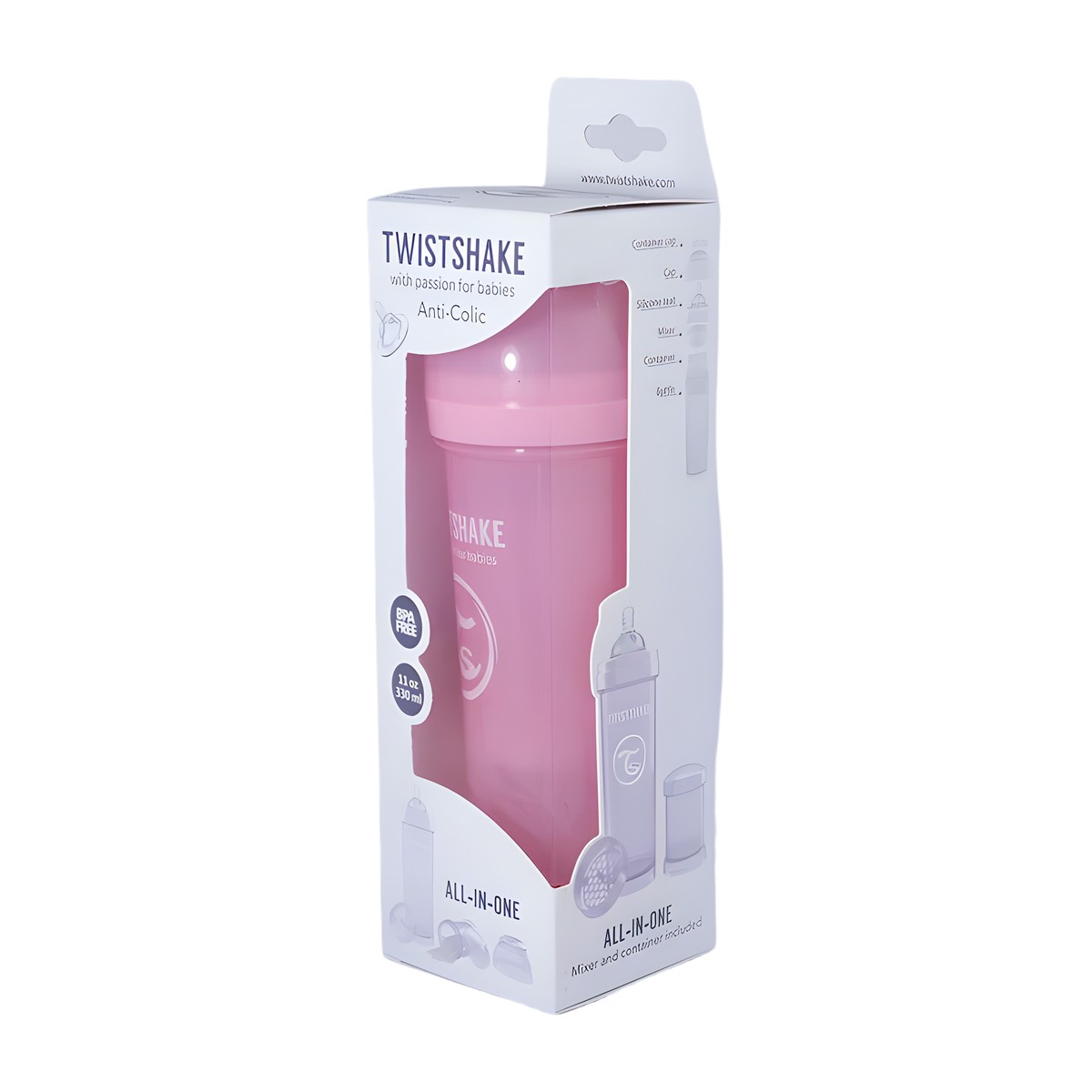 Mamadera Twistshake anticólicos 330 ml