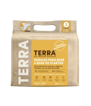 Paquete de pañales ecológicos Terra Talla P – 22 unidades