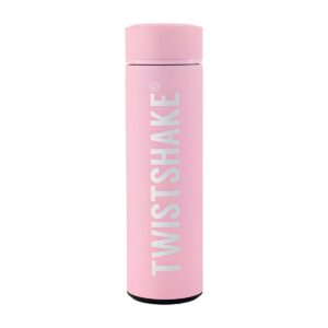 Termo Twistshake rosa 420 ml de acero inoxidable con silicona suave