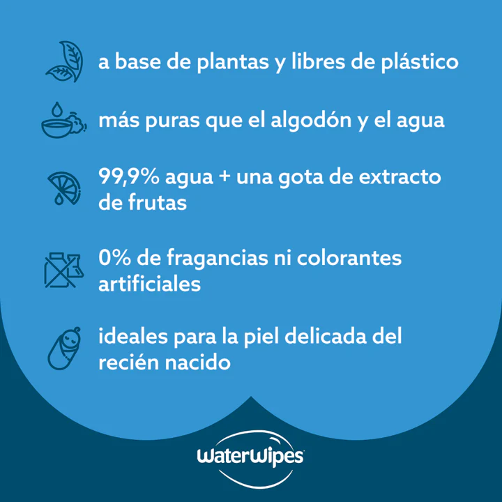 toallitas humedas waterwipes biodegradables 3x60 uns