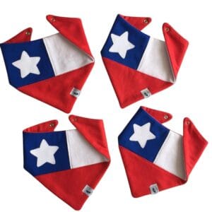 Babero bandana reversible algodon Mi Guagua Taquillera