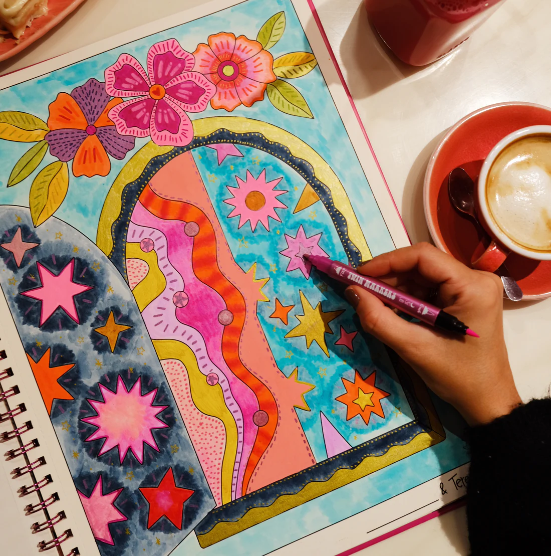 libro paradiso tere gott formato maxi ilustraciones para colorear