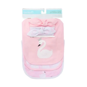 baberos y cintillos para bebé niña BAMBINO
