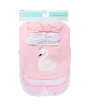 baberos y cintillos para bebé niña BAMBINO