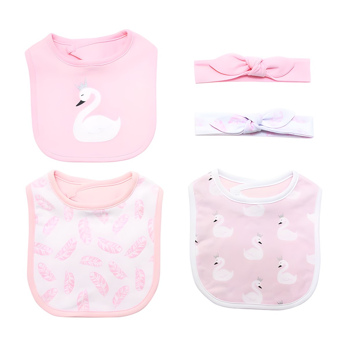 baberos y cintillos para bebé niña BAMBINO