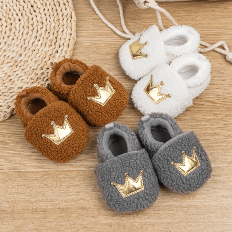 Pantuflas de bebé forro polar colores