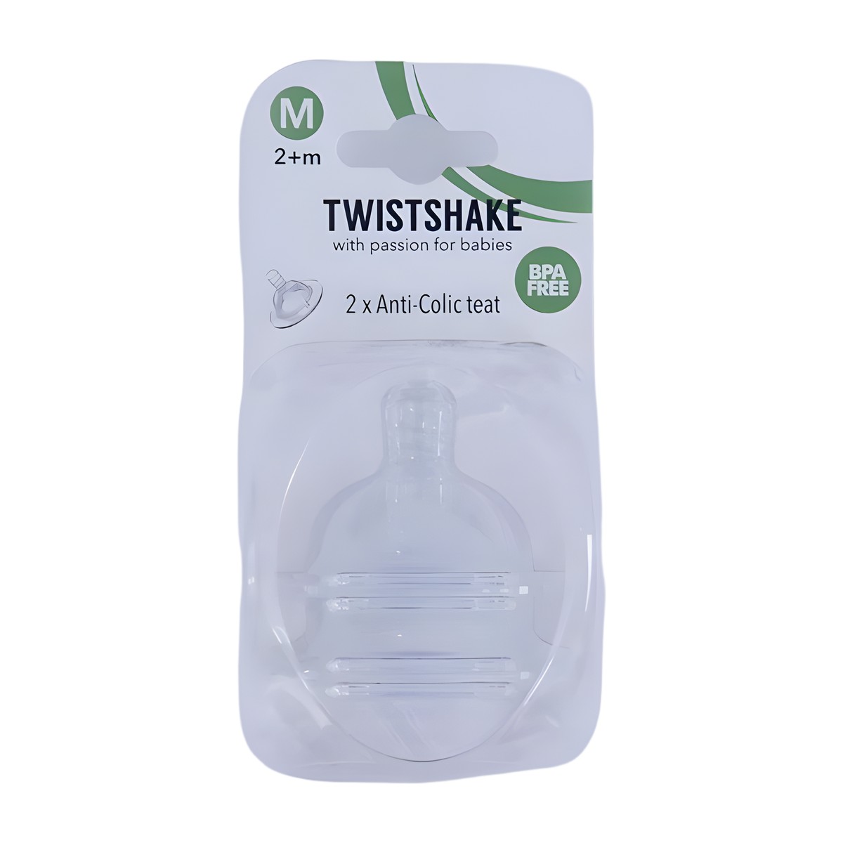 Tetina anticólico Twistshake de silicona premium