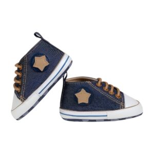 Zapatillas azules para bebé primeros pasos talla 17 y 18