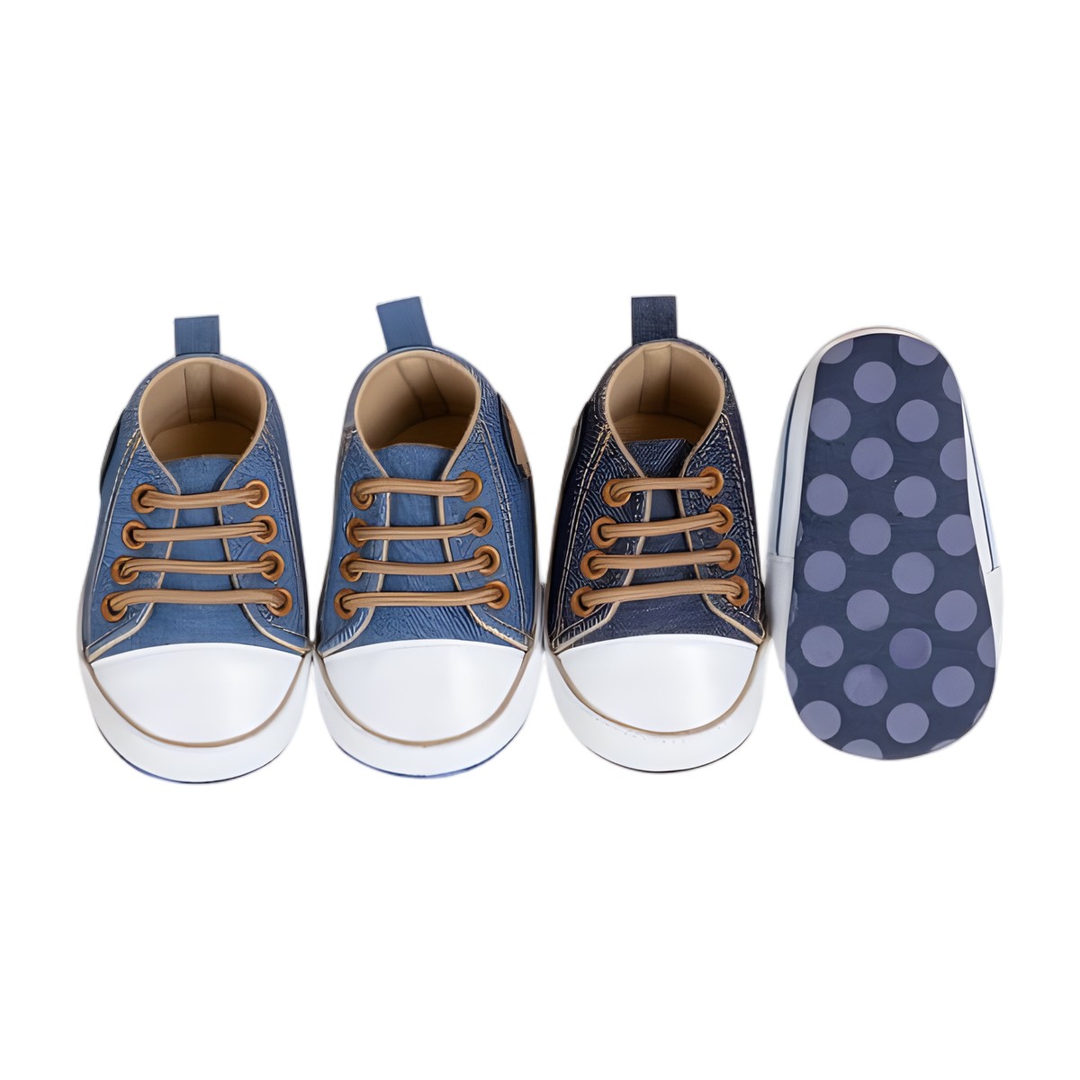 Zapatillas azules para bebé primeros pasos talla 17 y 18