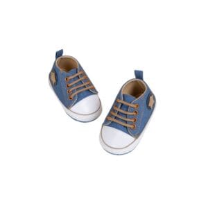 Zapatillas azules para bebé primeros pasos talla 17 y 18