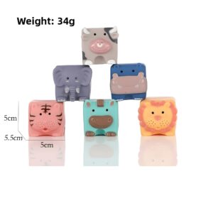 cubos de silicona bebé 5 cm, peso 34 g, animales